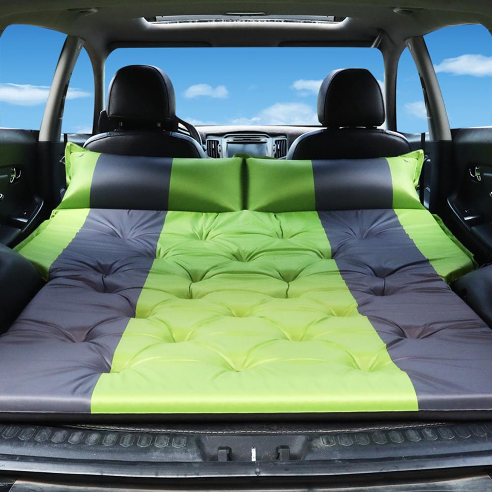 Car Inflatable Bed SUV Mattress Rear Row Travel Sleeping Pad Air Bed Camping Mat