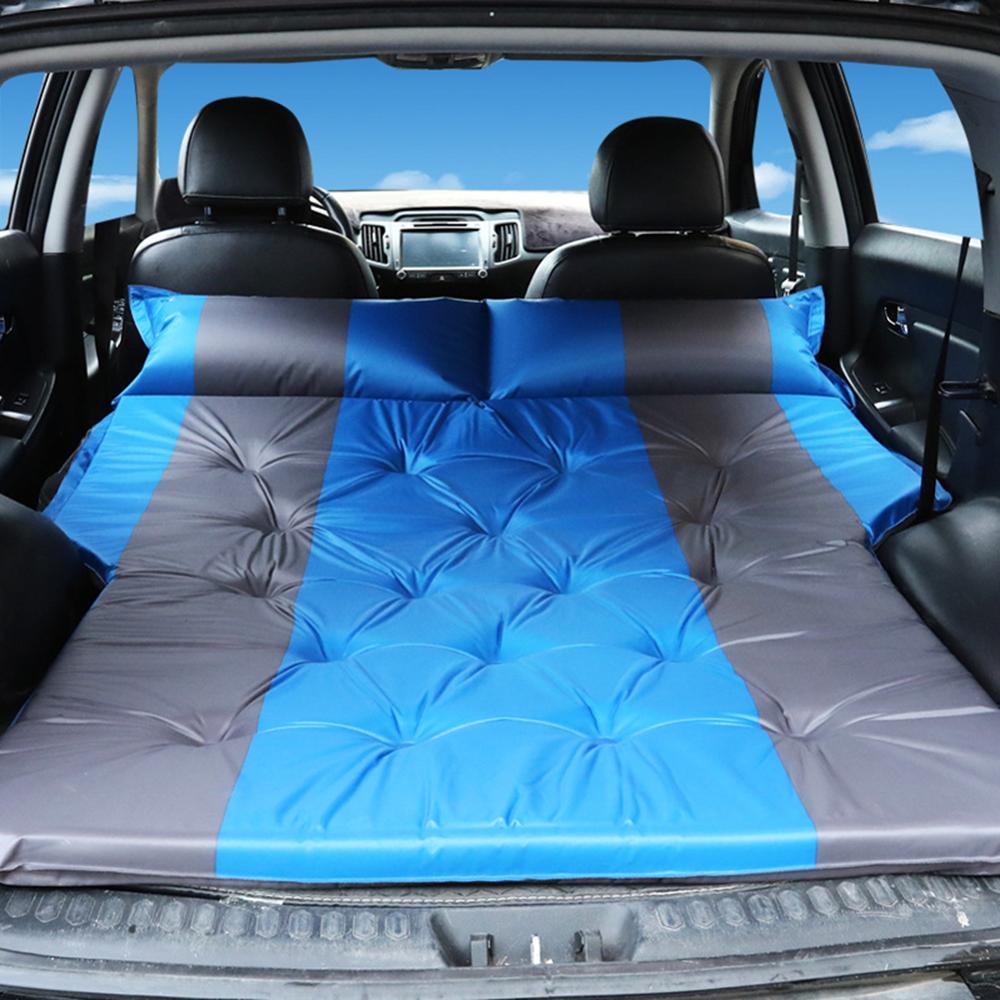 Car Inflatable Bed SUV Mattress Rear Row Travel Sleeping Pad Air Bed Camping Mat
