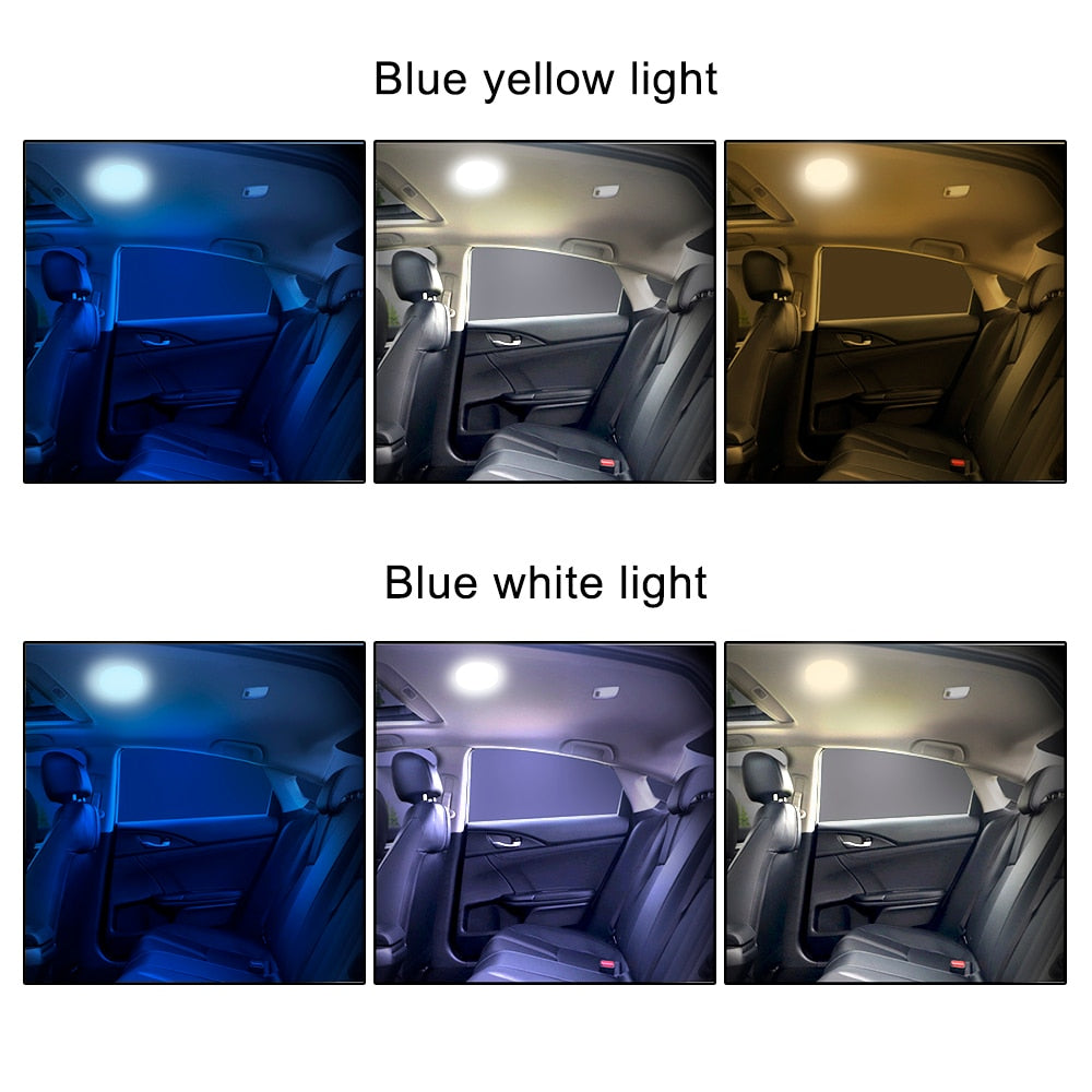 Car Reading Light Roof Ceiling Magnet Lamp USB Charging Fit For All Cars