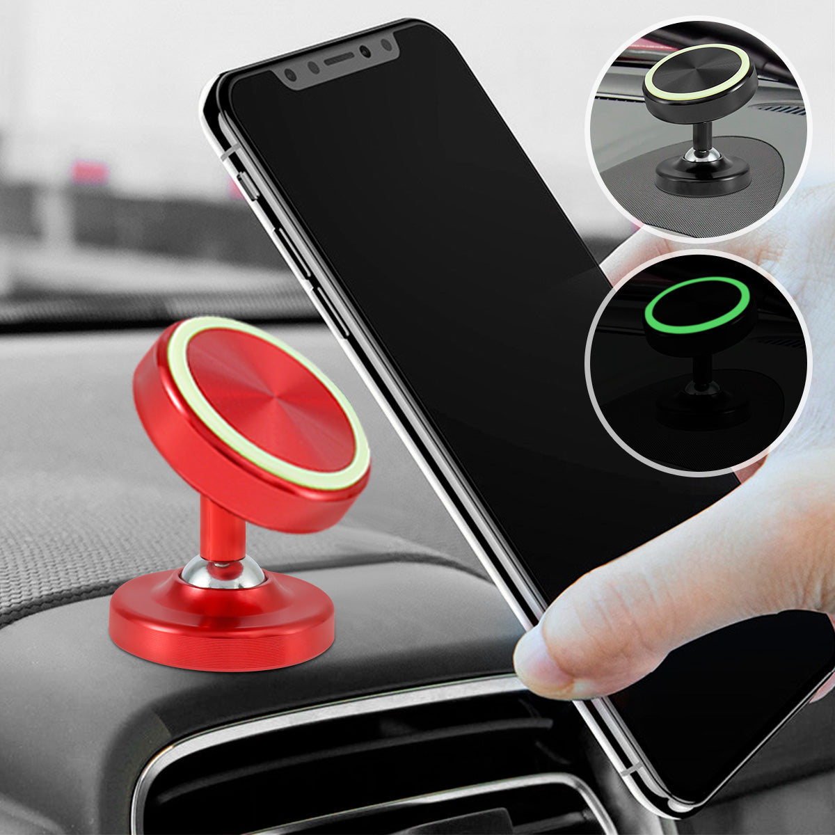 Car Phone Holder Magnetic Phone Mount Universal Dashboard