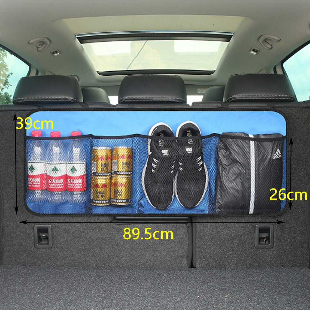 Car Rear Seat Back Storage Bag Multi Hanging Pocket Trunk Organizer