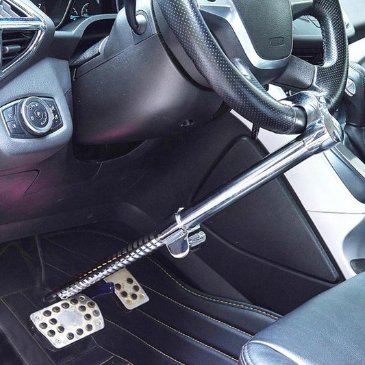Car Steering Wheel Stainless Anti-Theft Clutch Brake Lock