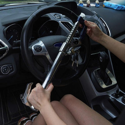 Car Steering Wheel Stainless Anti-Theft Clutch Brake Lock
