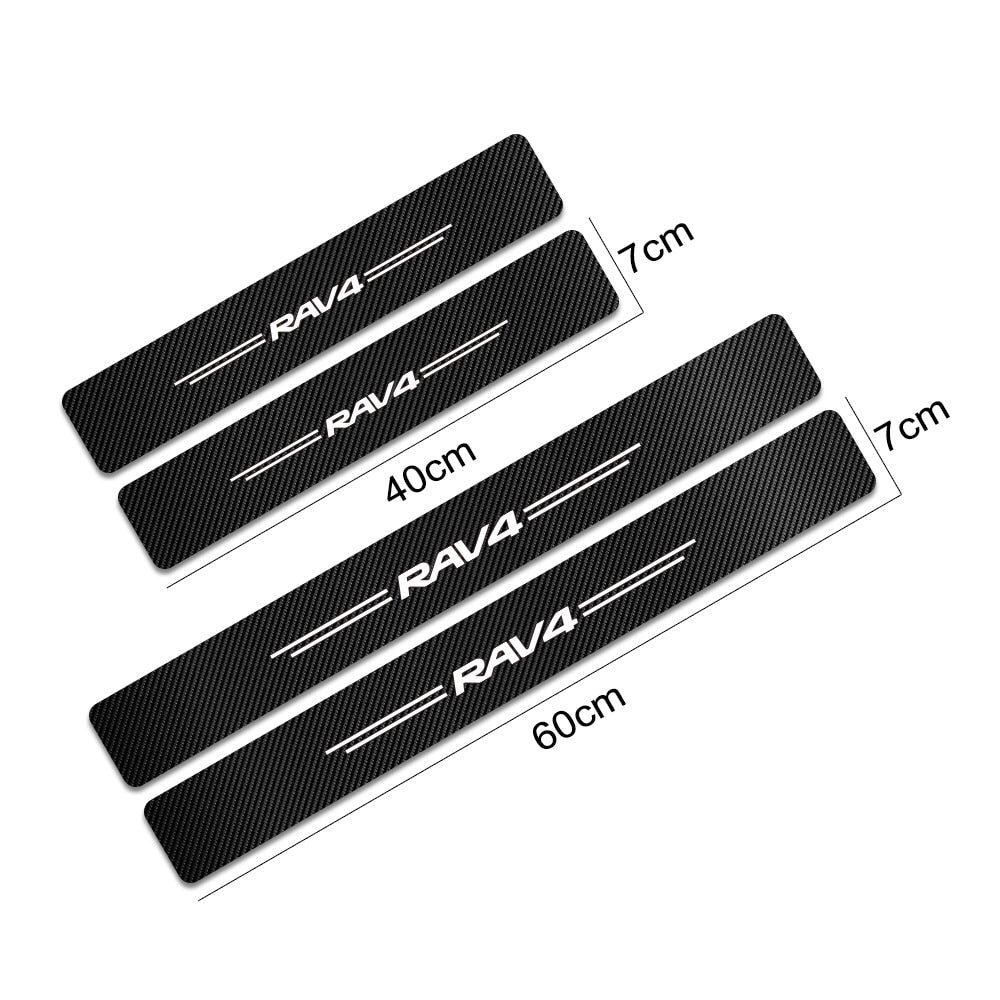 Car Styling Rear Bumper Trunk Stickers Fiber Bumper Load Edge Protector for Toyota Corolla