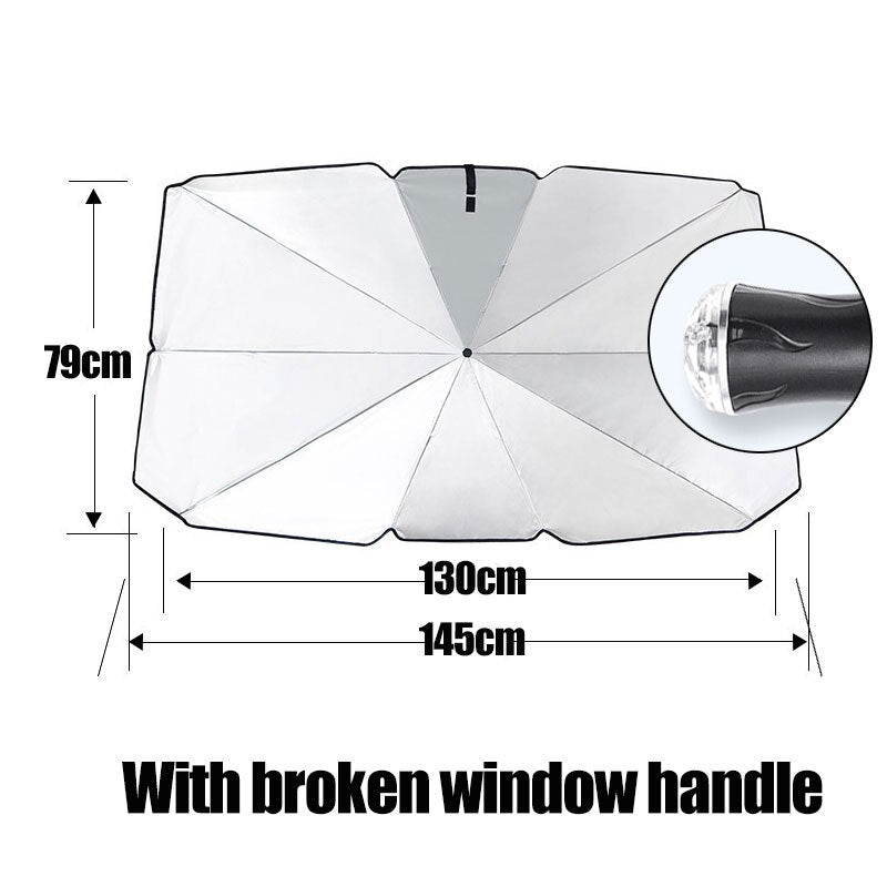 Car Cover SunShade Windshield UV-Protective Auto Front Rear Window Foldable Protector