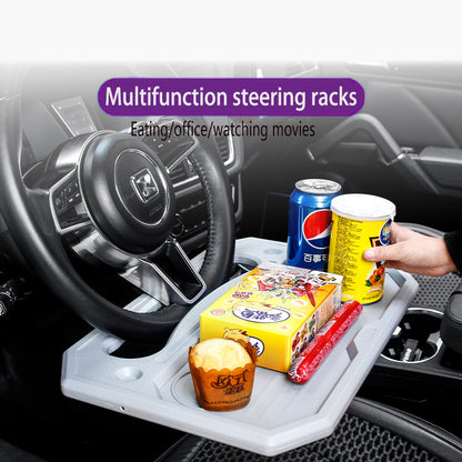 Car Table Wheel Laptop Universal Portable Eat Drink Seat Table Organizer