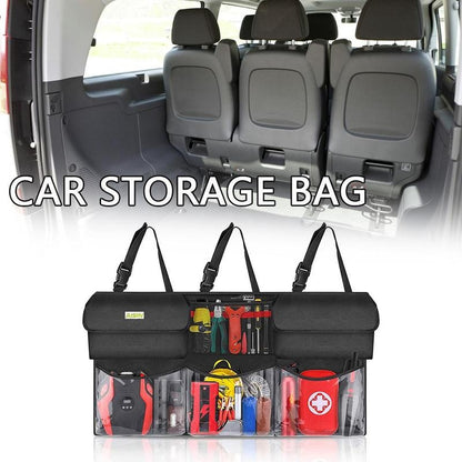 Car Trunk Organizer Storage Box Travel Stowing Back Tidying Container