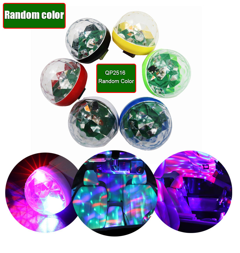 Car USB LED Party Lights Stage Effect Karaoke Atmosphere Lamp Tools