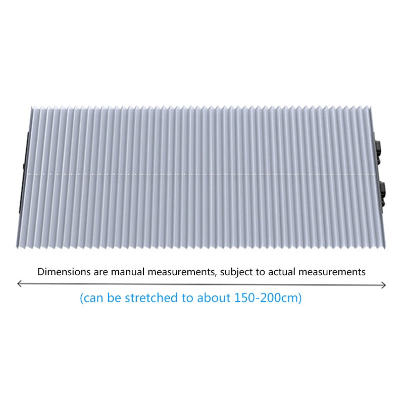 Car Cover Windshield Curtain Retractable Set Folding Anti-UV Car Sunshade