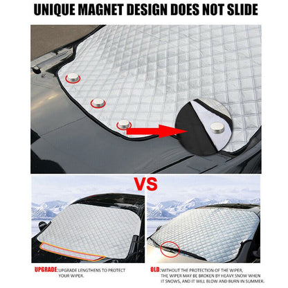 Car Cover Windshield Sun Shade Thickened Anti-Wind UV Sun Rain Snow Dust Protection