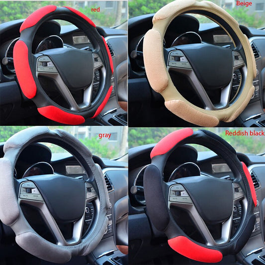Car Anti-skid Steering Wheel Cover 3D Design Universal Braid 38cm