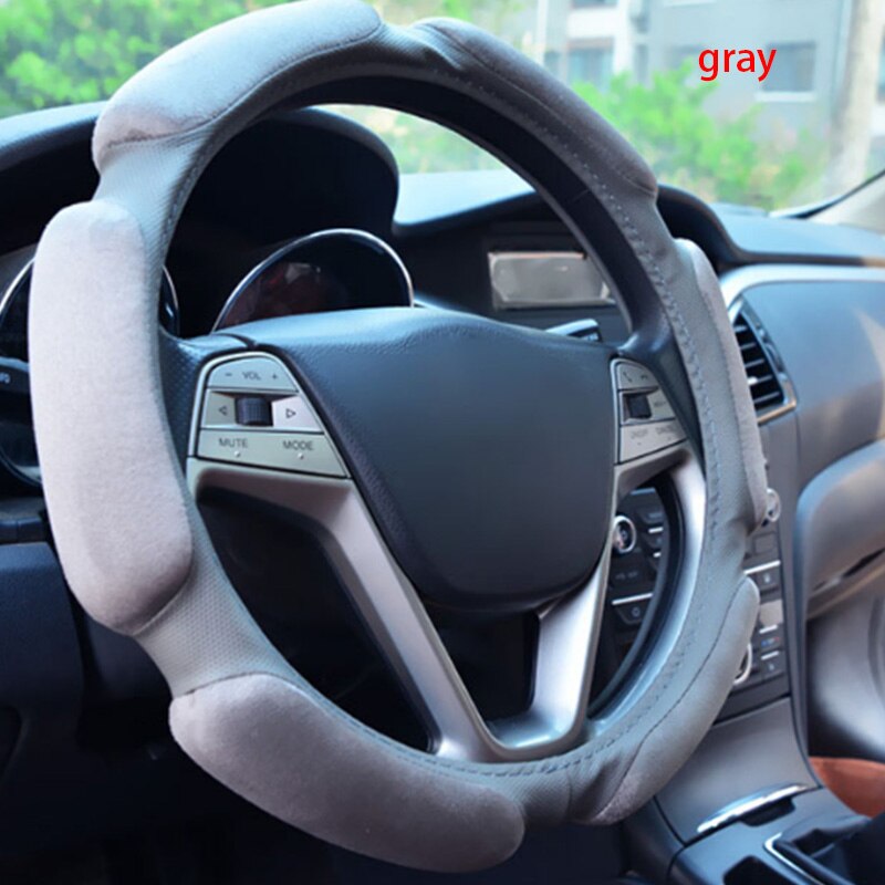 Car Anti-skid Steering Wheel Cover 3D Design Universal Braid 38cm