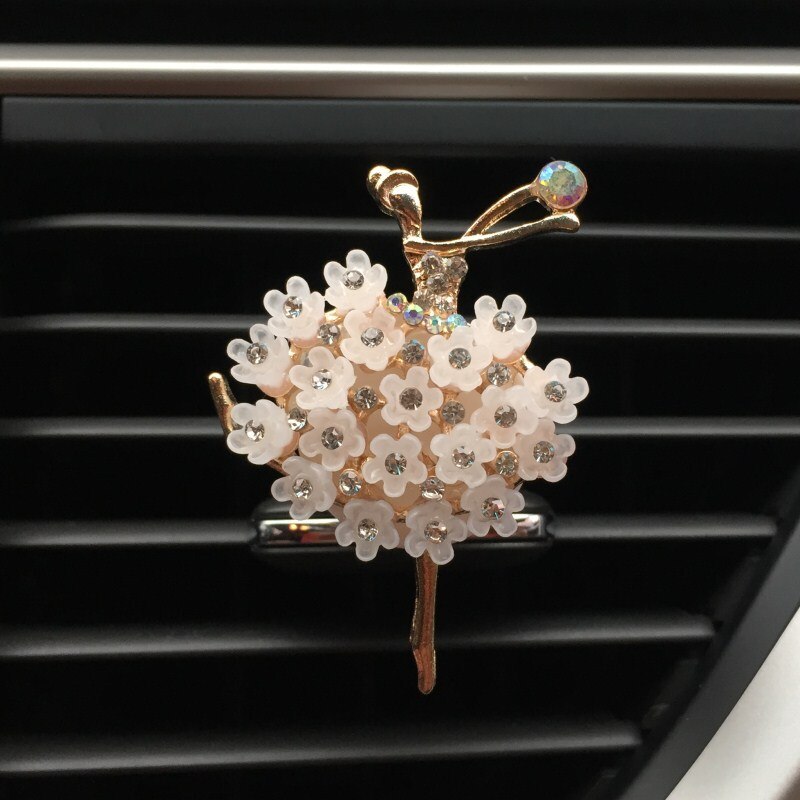 Car Solid Aromatherapy Air Freshener Ballet Girl Outlet Perfume Interior Bling Ornament