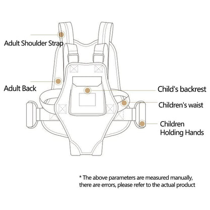 Children Motorcycle Safety Harness Breathable Reflective Adjustable Belt