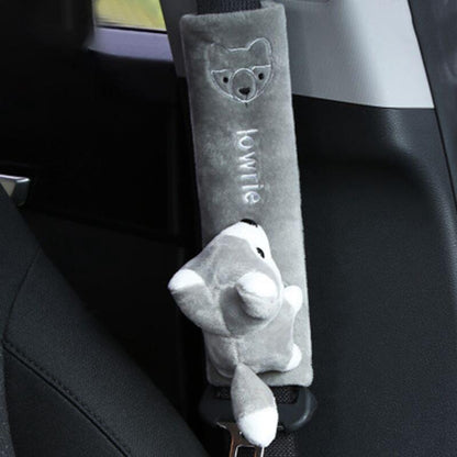 Car Seat Belt Pads Cute Animal Cat Soft Seat Belt Protector