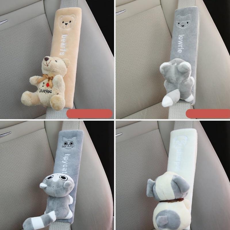 Car Seat Belt Pads Cute Animal Cat Soft Seat Belt Protector