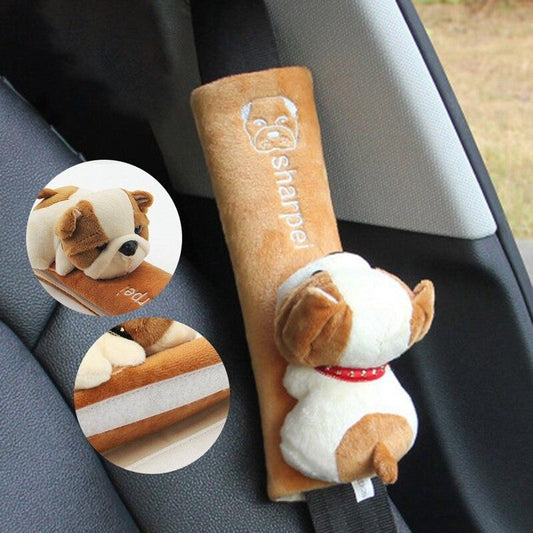 Car Seat Belt Pads Cute Animal Cat Soft Seat Belt Protector