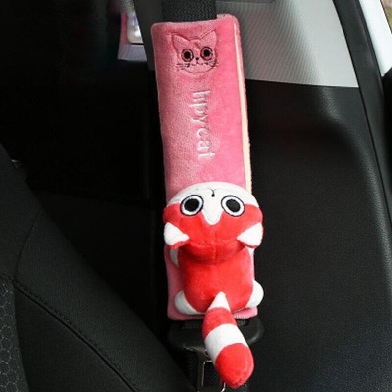 Car Seat Belt Pads Cute Animal Cat Soft Seat Belt Protector