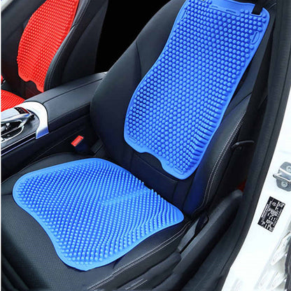 Cool Breathable Silicone Car Seat Cushion Lumbar Back Support Massage
