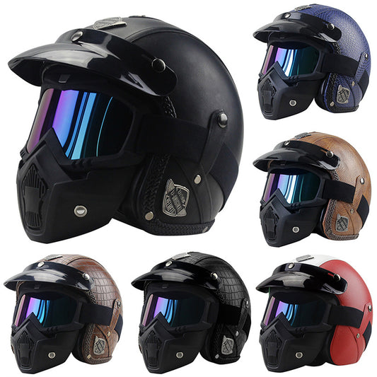 Motorcycle Cruise Multicolor Dual Anti-fog Mask Helmet