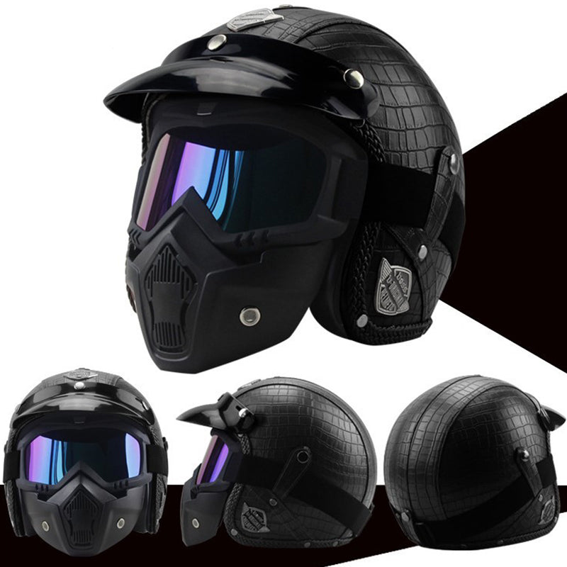 Motorcycle Cruise Multicolor Dual Anti-fog Mask Helmet