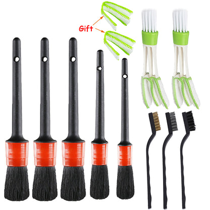 Car Cleaning Brushes Power Scrubber Drill Air Vents Rim Dirt Dust Clean