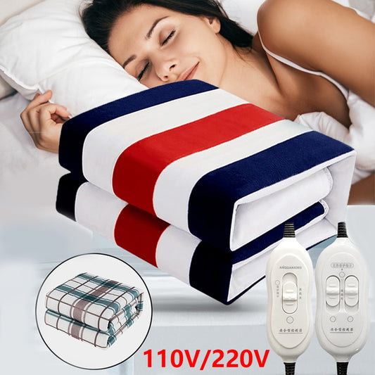 Electric Blanket 220/110V Thicker Heater Heated Blanket Mattress Thermostat