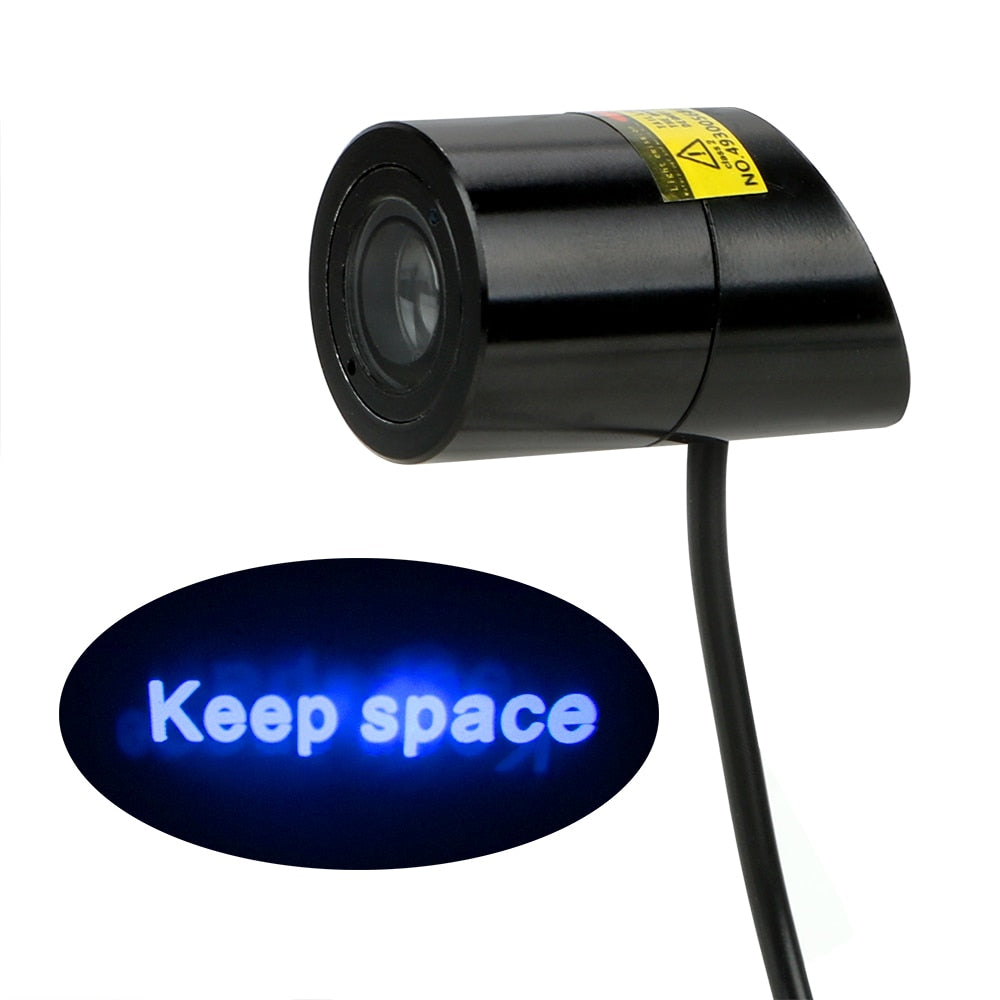 Car LED Laser Warning Emergency Sign Parking Lamp STOP KEEP SPACE