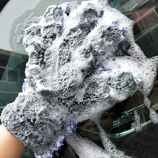 Car Wash Glove Double-sided Premium Plush Cleaning Five Finger Mitt Lint Scratch