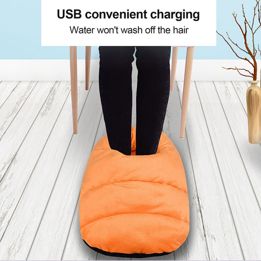 USB Electric Heating Foot Warmer Winter Soft Flannel Heating Pad