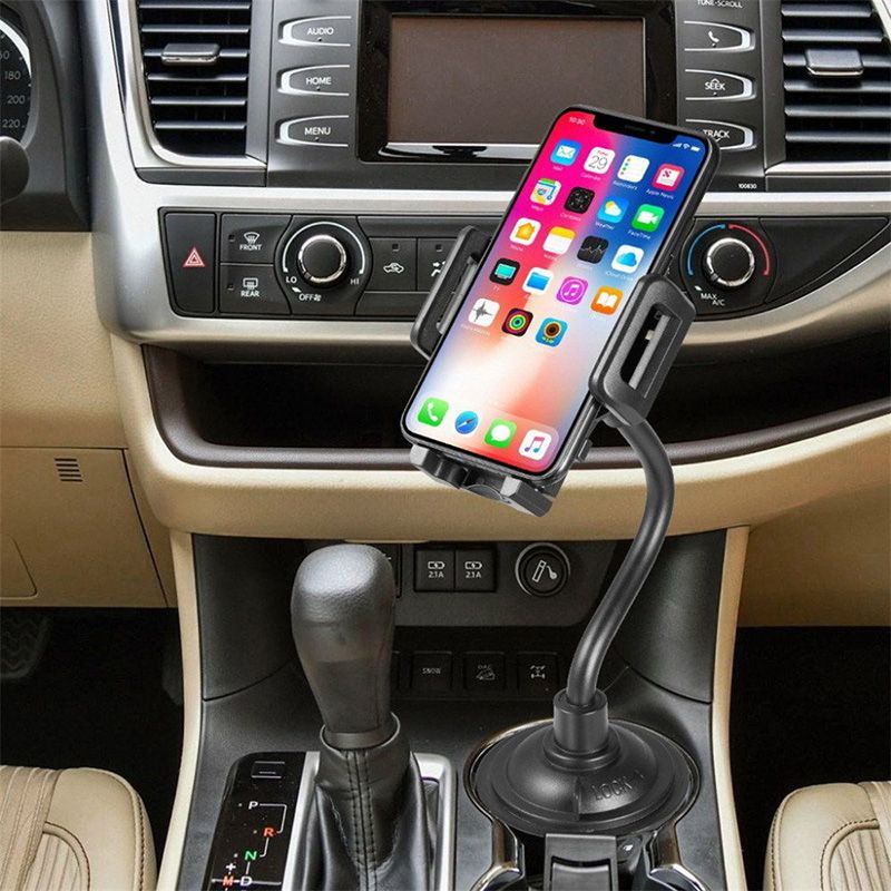 Universal Car Mount Adjustable Gooseneck Cup Phone Holder