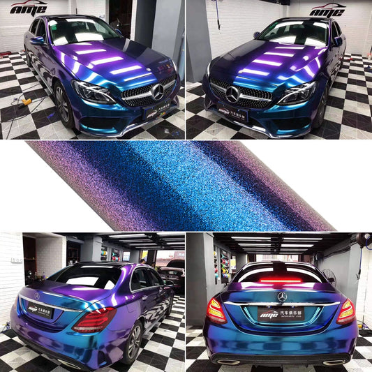 Car Stickers Wrap Film Sparking Diamond Color Change Decals