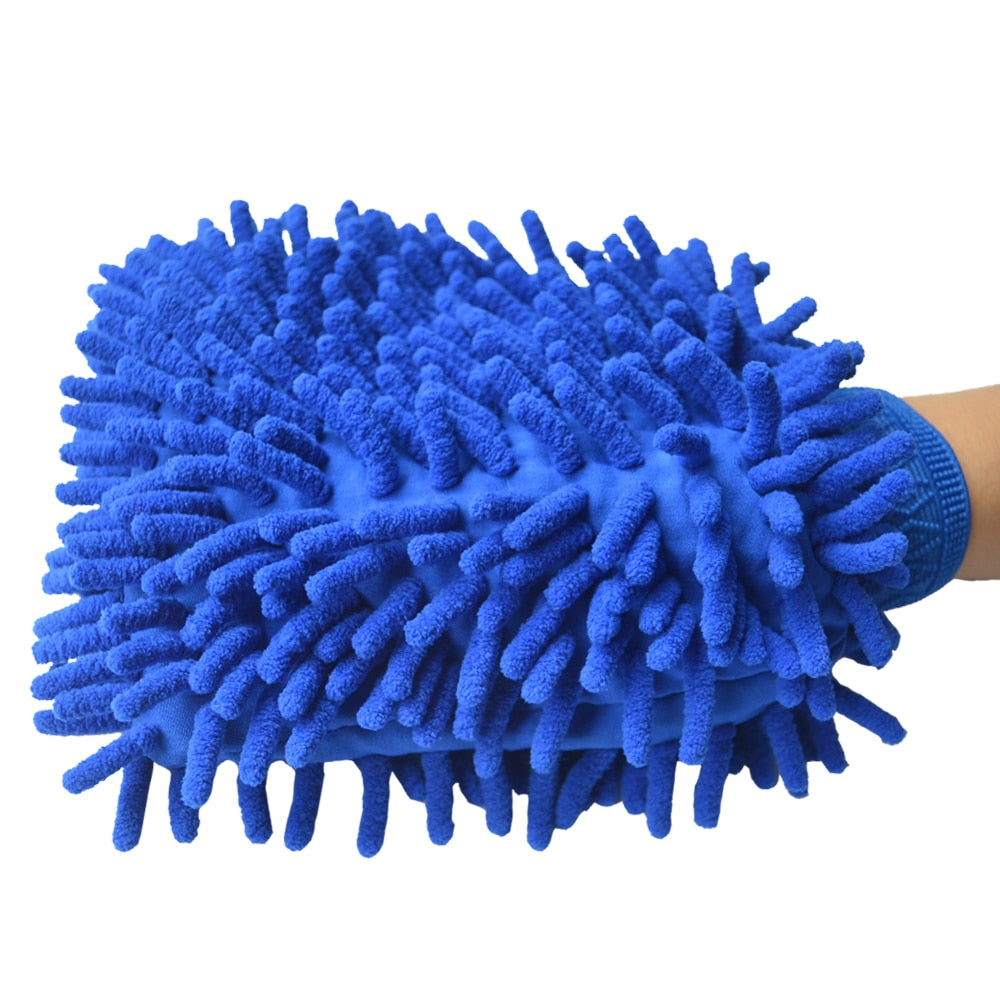 Car Motorcycle Cleaning Mitt Glove Detailing Cloths Duster
