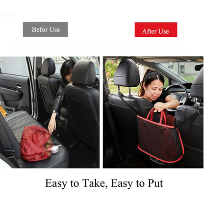 Car Hanging Mesh Storage Bags Universal Organizer For Car two-seat Pocket