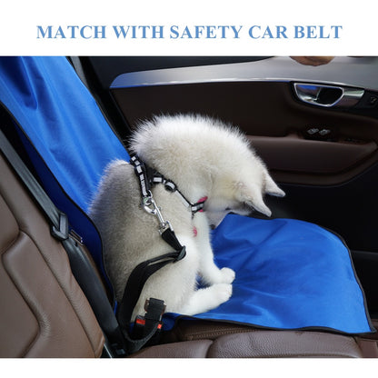 Car Back Seat Pet Protector Mat Rear Safety Belt Cat Dog Pet Carrier