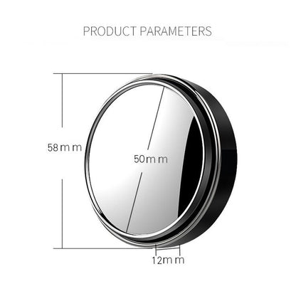 Car 360 Degree Mirror Wide Angle Round Side Blindspot Parking