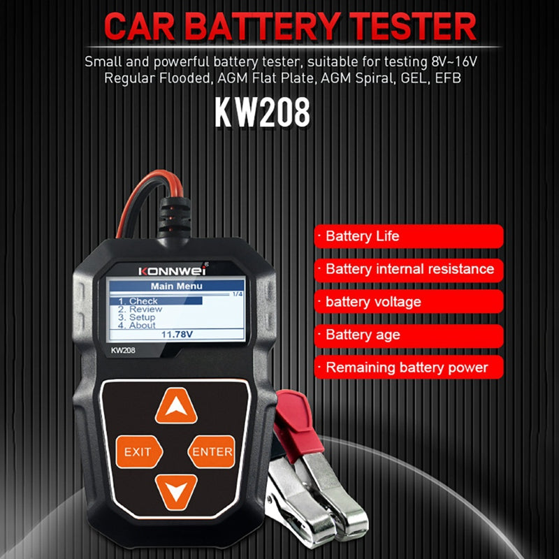 Car Digital 12V Automotive Battery Capacity Test Tool