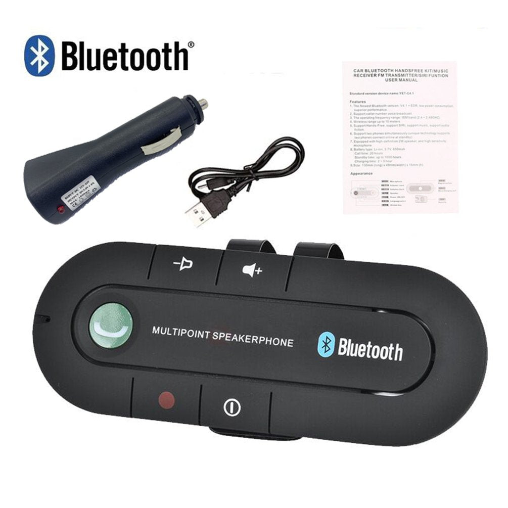 Car Kit MP3 Music Player Multipoint Speakerphone Wireless Bluetooth Handsfree for IPhone Android