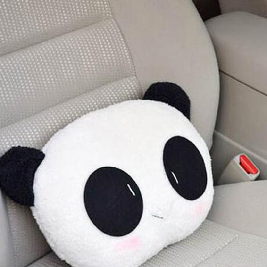 Auto Waist Headrest Seat Cute Panda Plush Neck Rest