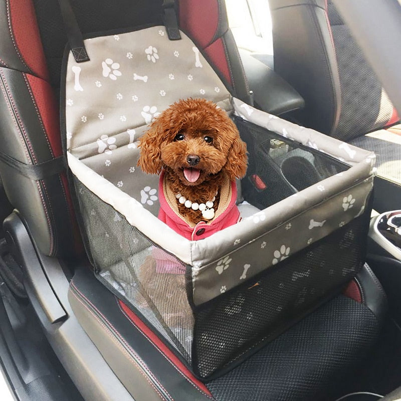 Car Pet Safety Seat Basket Cat Dog Travel Mesh Hanging Waterproof Protection