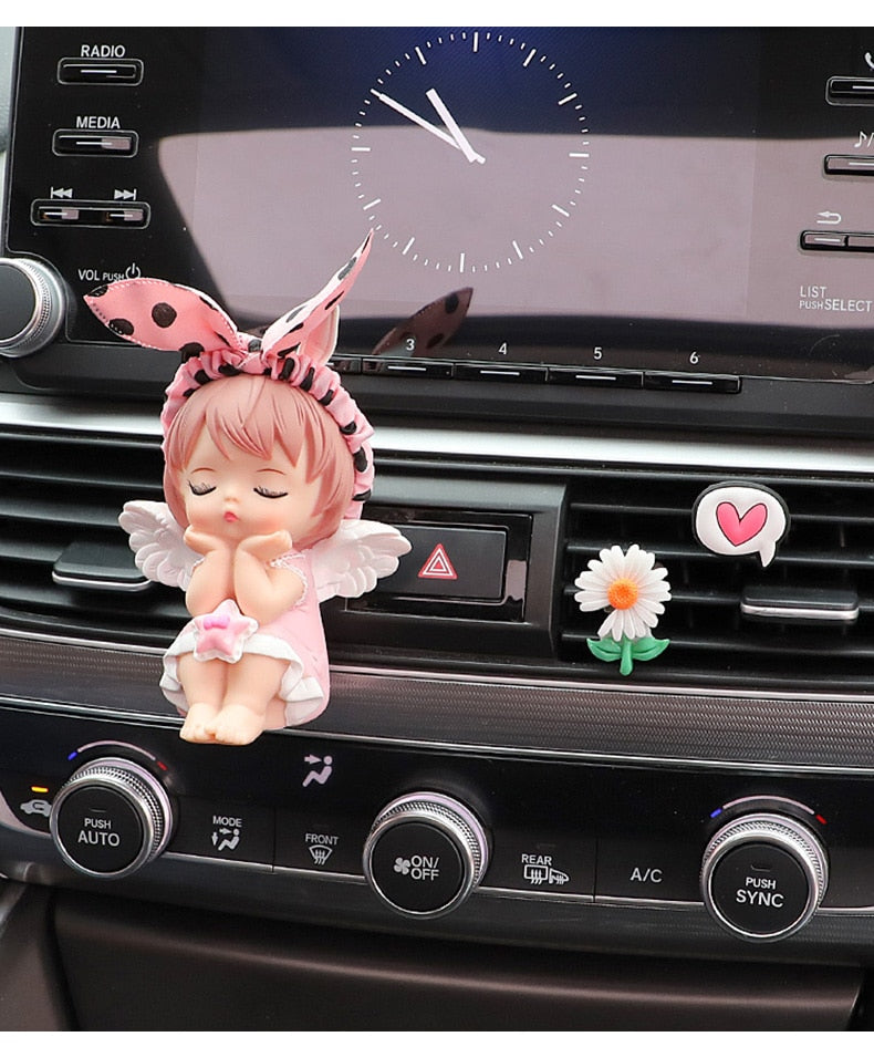Cute Angel Doll Car Perfume Clip Air Outlet Decoration