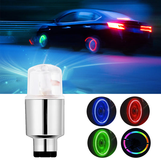 Car Bike Light Caps Accessories Lamp Wheel Tire Spoke