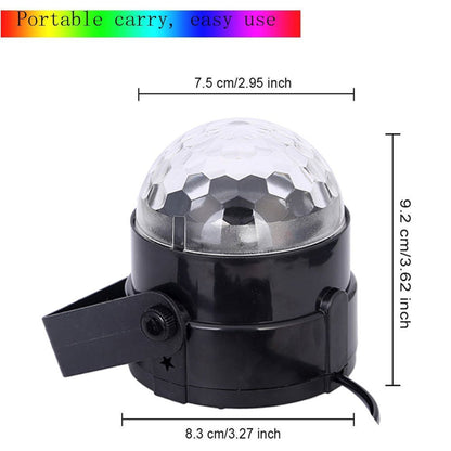 Car Led Lights Disco Ball Mini Party RGB Laser Projector Effect Lamp
