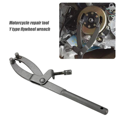 Wrench Flywheel Clutch Remover Puller Adjustable Motorcycle Spanner Durable Y-type Repairing Tool