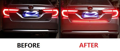 Car LED Pickup Arrow Red Flowing Yellow Turn Signal Lamp Scanning Brake Light Bar 100cm