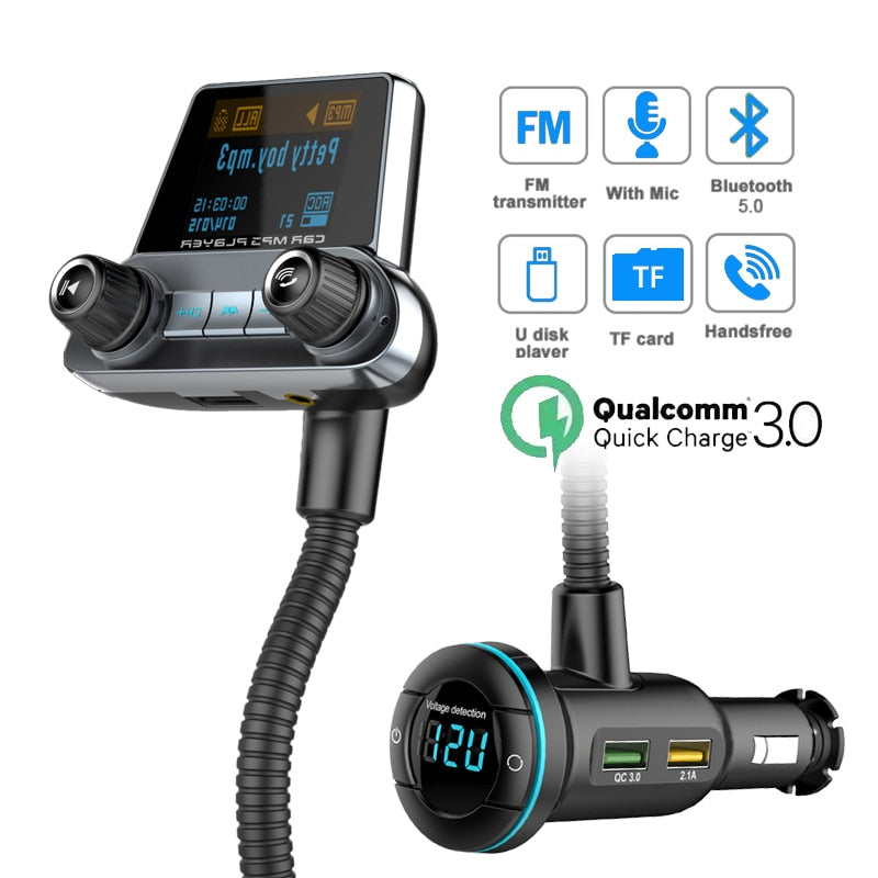 Car Bluetooth Transmitter Type-C Fast Charger