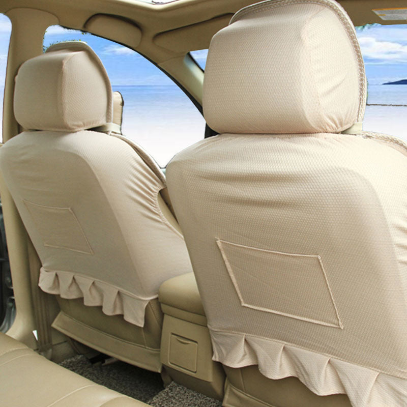 Car Seat Cushion Hand-woven Ice Silk Summer Front Seat