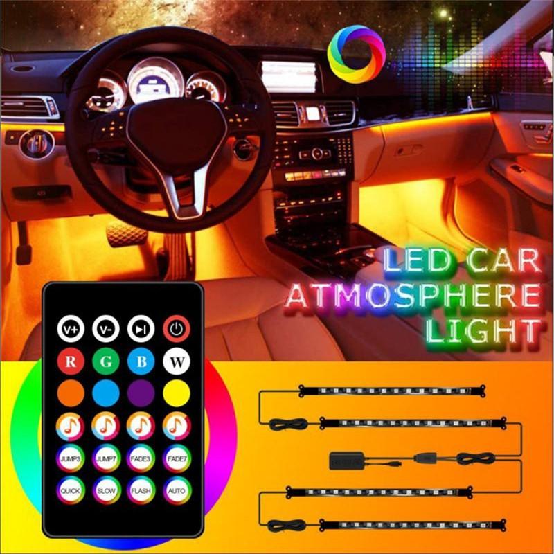 Car  Strip Light Bluetooth Atmosphere Wireless Remote Control  LED