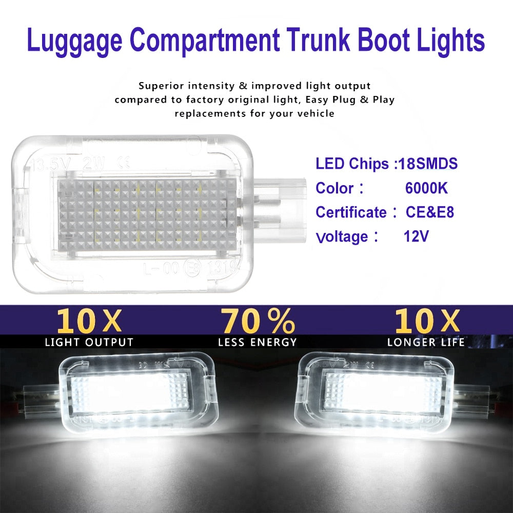 Trunk Lamp LED Luggage Compartment Interior Lights  For Honda Crosstour
