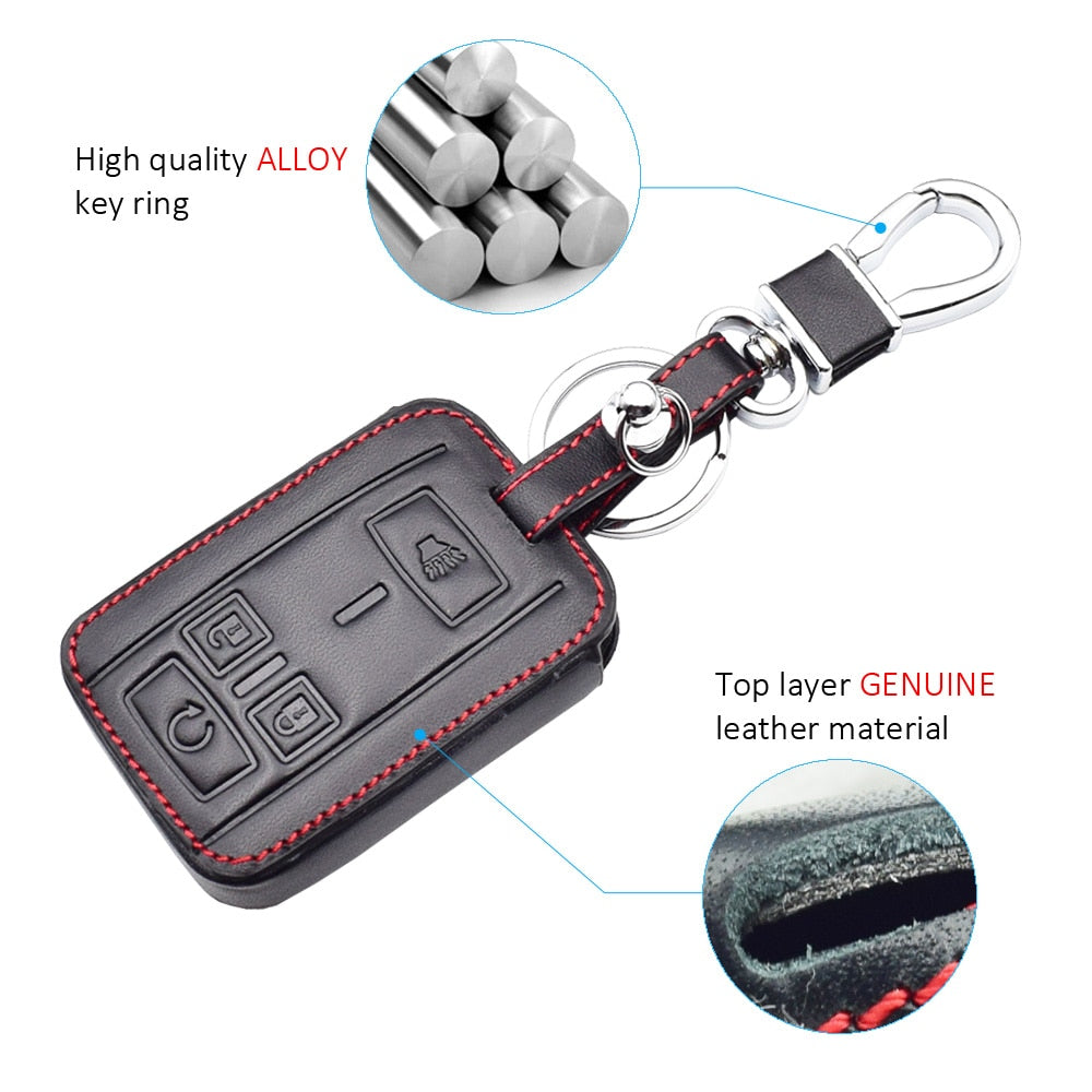 Car Key Case Smart Keyless Remote Fob Cover Auto Keychain For GMC Sierra